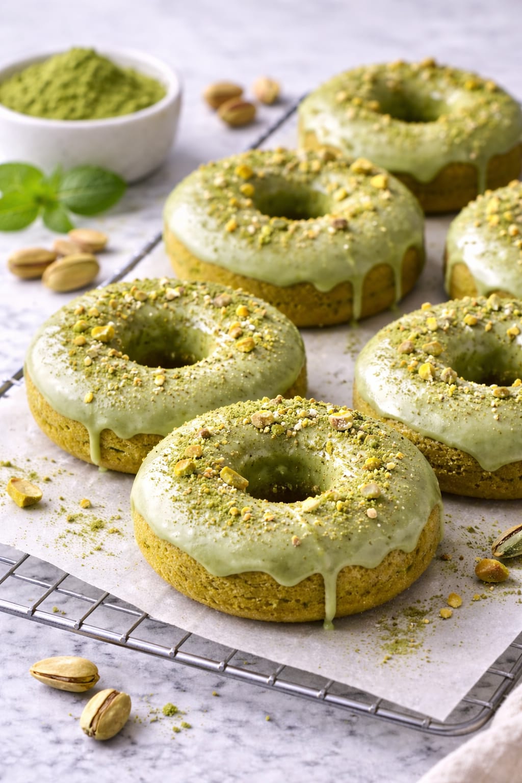 How to Make Soft & Fluffy Matcha Donuts (Baked, Not Fried)